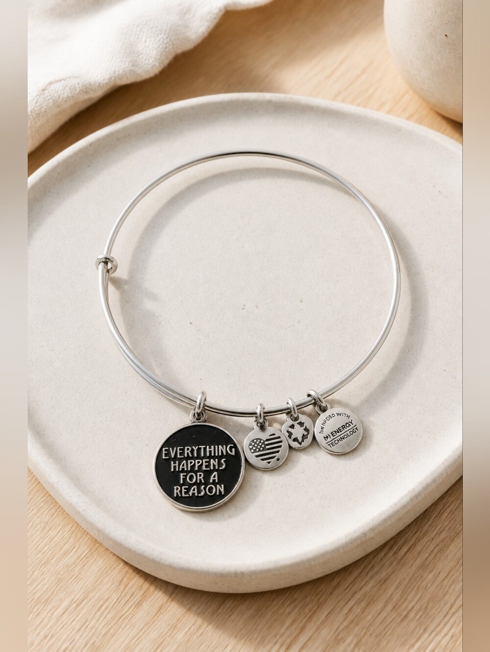 ALEX AND ANI Everything Happens For A Reason Charm Bracelet